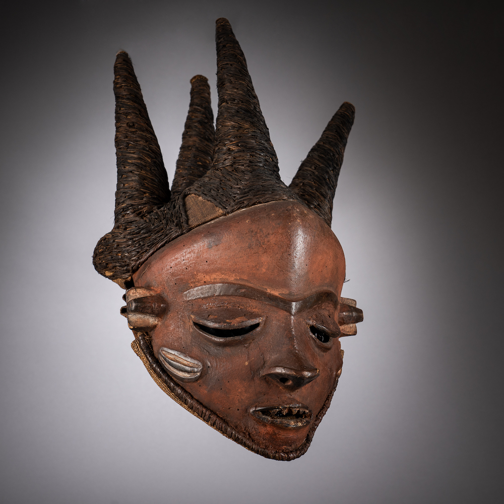Mbuya Pende Mask, DR Congo, Jacaranda